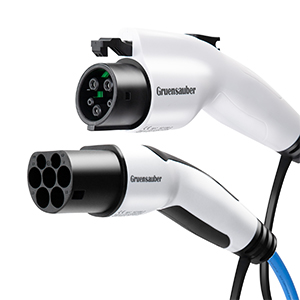 Erkek Kadın EV Şarj Kablosu Tip 2 Yuvarlak SAE J1772 Tip 1 1 / 3 Faz 3.6KW - 22KW 3