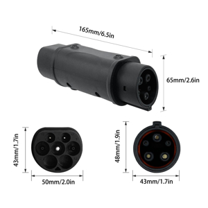 Tip 2'den Tip 1'e EV Şarj Adaptörü ICE 62196 J1772 Şarj Adaptörü 16A/32A 230V Araba Şarj Değiştiricisi Elektri 4