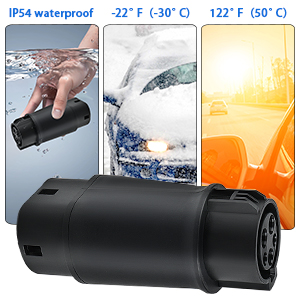 Tip 1'den Tip 2'ye EV Şarj Adaptörü SAE J1772 IEC62196 32A 250V 8KW Adaptörü 4