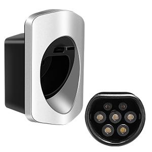 IEC62196-2 Tip 2 EV fiş tutucusu şarj kablosu düzenleyici duvar monte bağlantısı 3