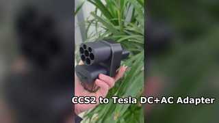 CCS2 - Tesla EV Şarj Adaptörü Elektrikli Araba için DC Hızlı Şarj Cihazı Dönüştürücü