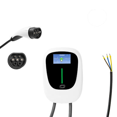 11KW 16/32A Ekran Ekranı AC EV Wallbox Evde veya ticari ortamlarda elektrikli araç şarj istasyonu